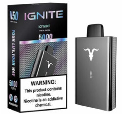 Pod Descart�vel Ignite V50 5000 Puffs Special Black Edition
